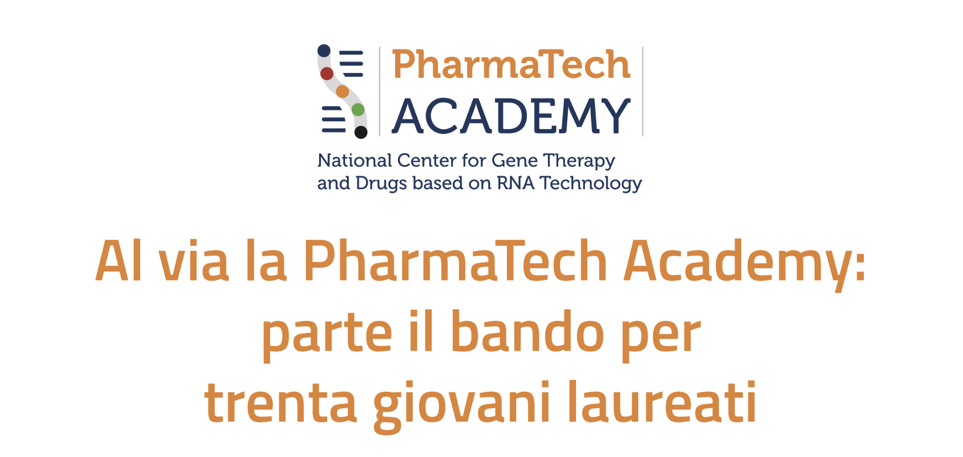 Al via la PharmaTech Academy: parte il bando per trenta giovani laureati